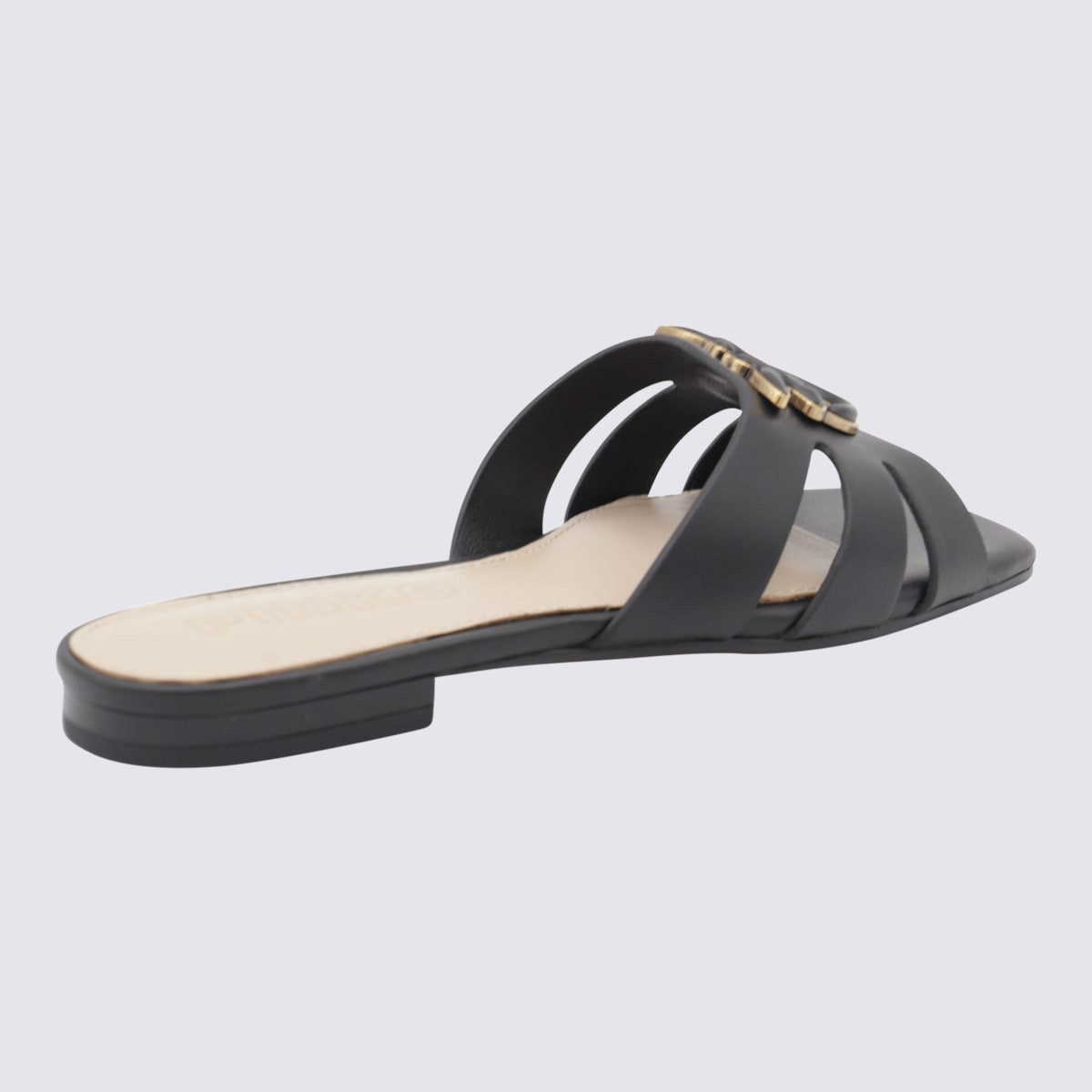 Pinko Flat Shoes Blacks And Greys In Black