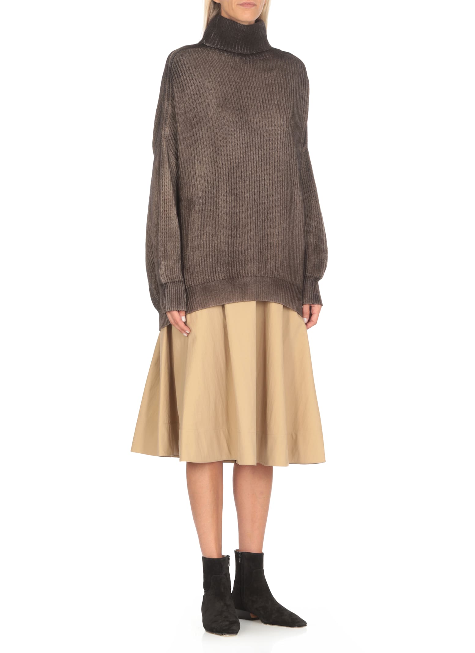 Shop Avant Toi Wool And Cashmere Sweater In Brown