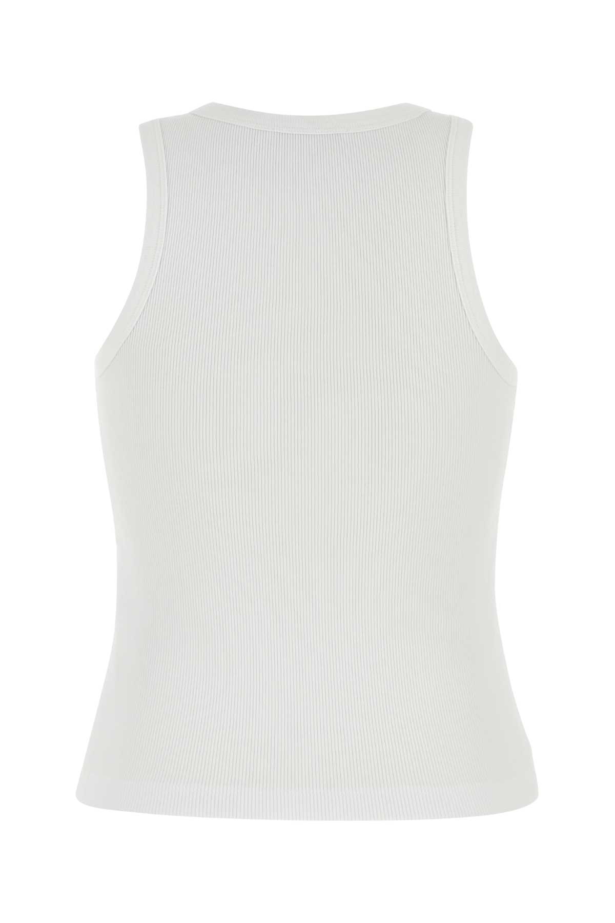 Givenchy Slim Tank Top With Logo Print In White