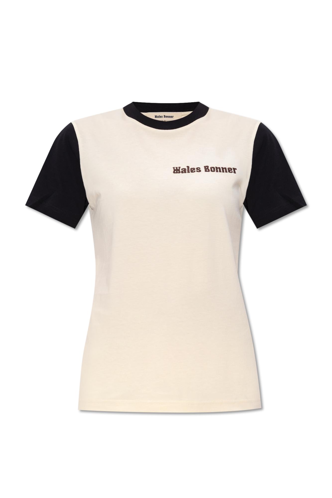 Shop Wales Bonner T-shirt With Logo In White