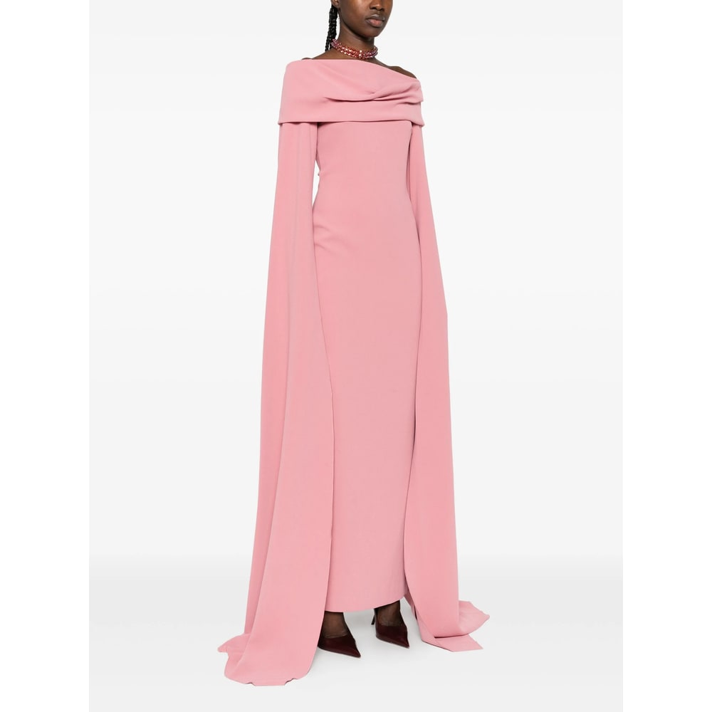 Solace London Nuri Midi Dress In Pink