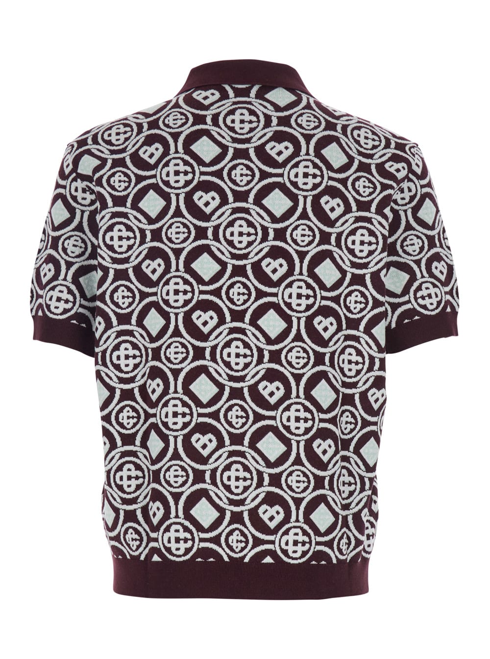 Casablanca Men Monogram Polo In Gray