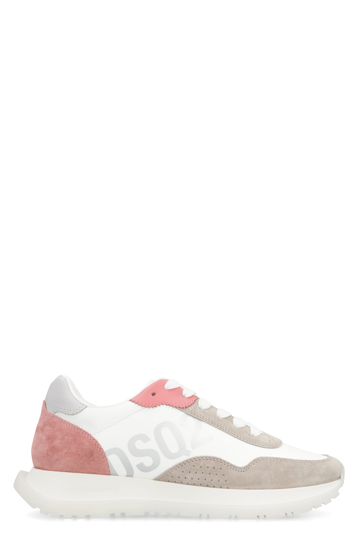 Shop Dsquared2 Running Leather Low-top Sneakers In White