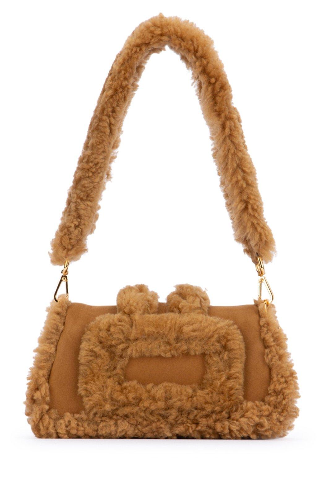 Shop Jacquemus Le Petit Bambimou Doux Shoulder Bag In Brown