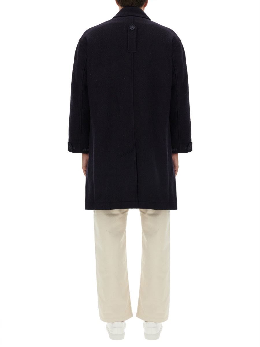 Shop Ymc You Must Create Wool Coat In Blue