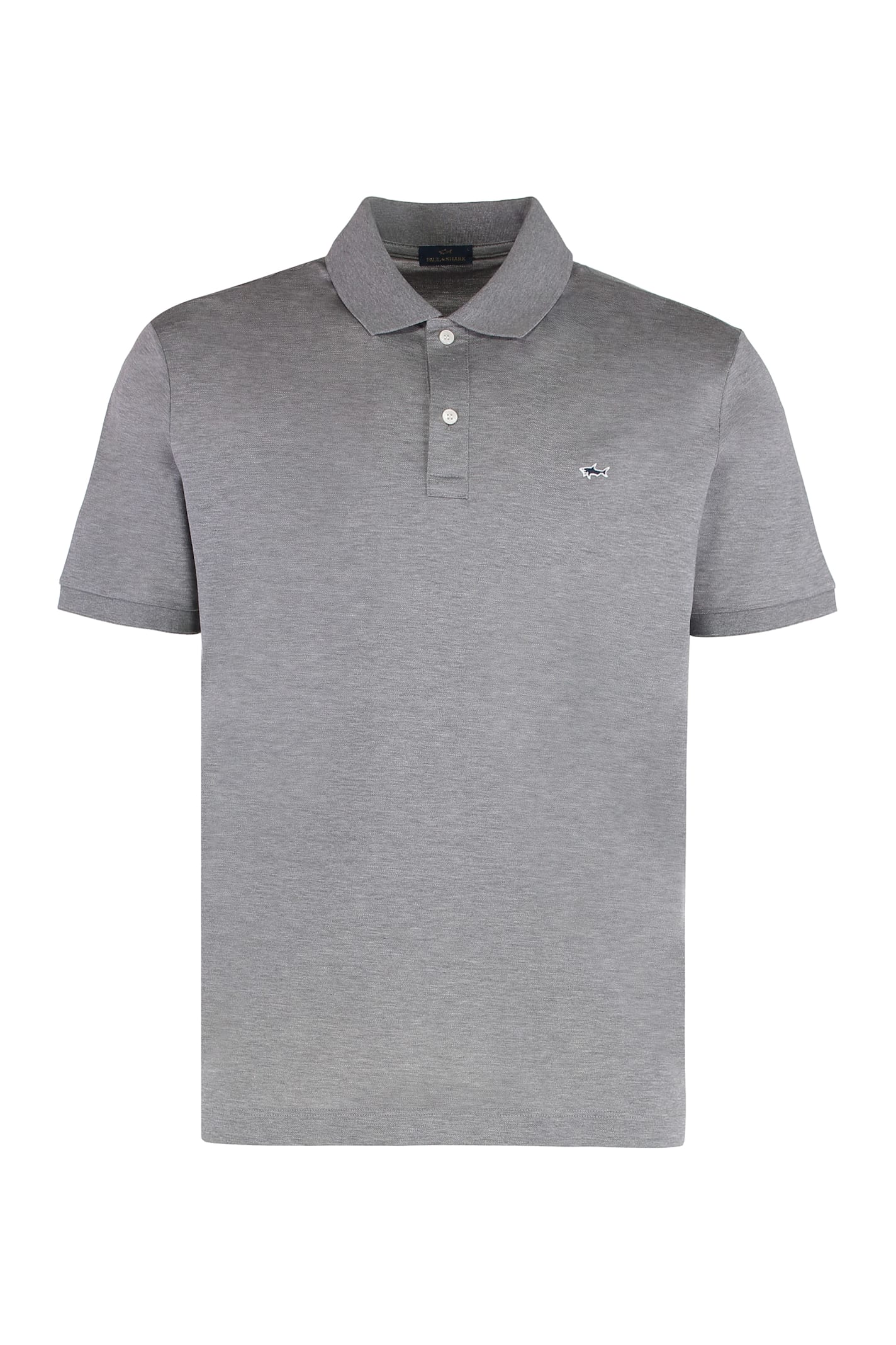 Paul&amp;shark Cotton Piqué Polo Shirt In Gray