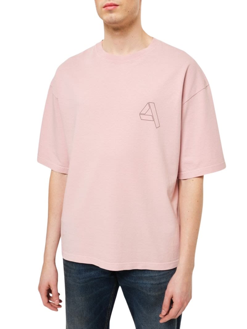 Shop Cycle Over Printed T-shirt Rinse Wash In Rosa