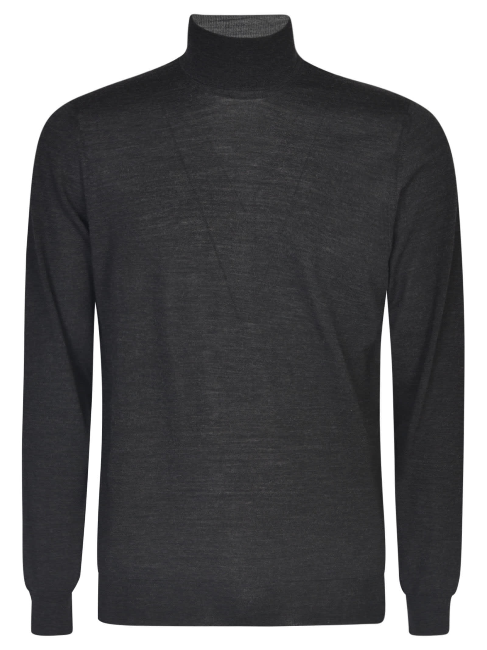 Shop Drumohr Turtleneck Sweater In Grey