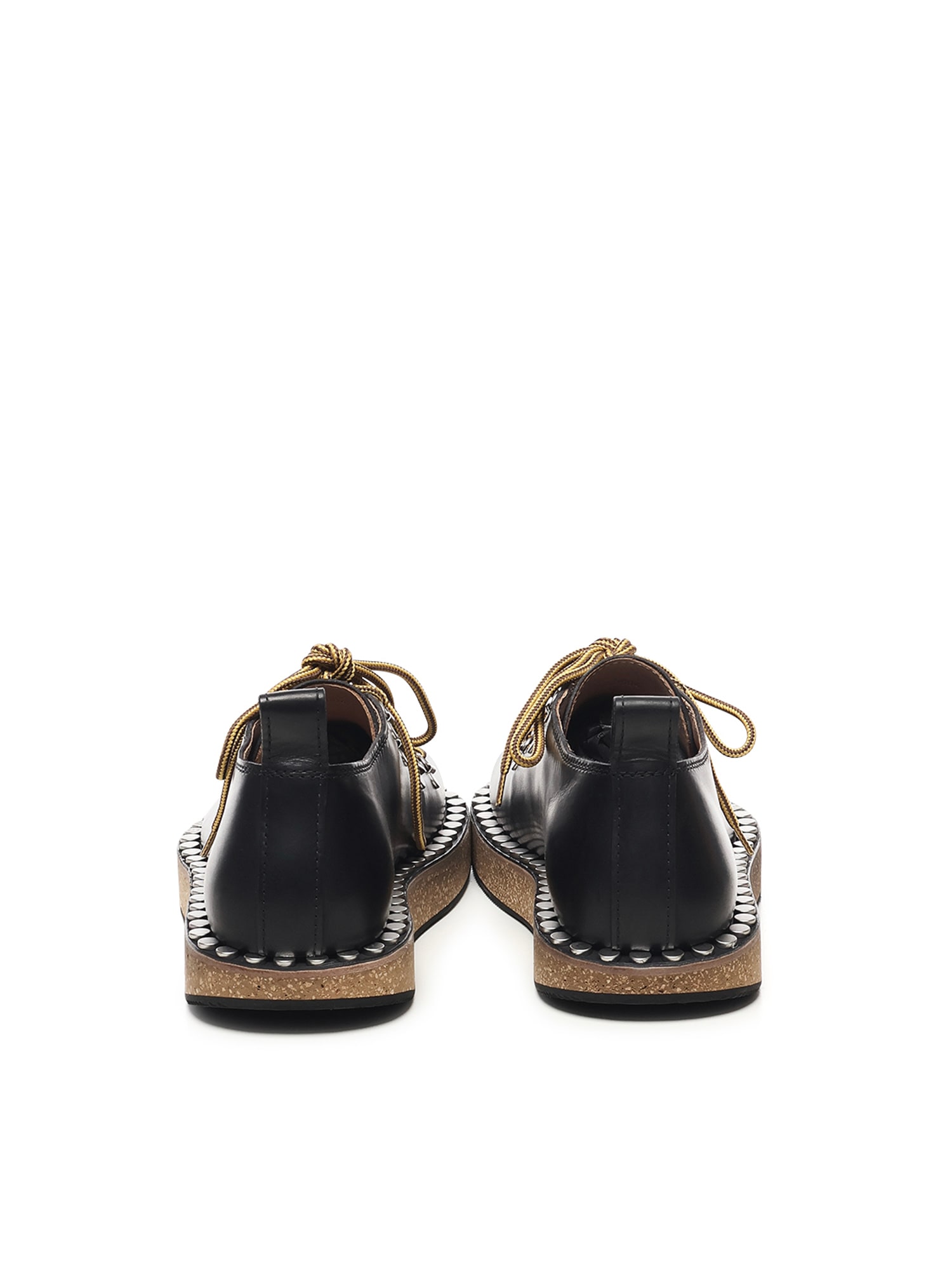 Loewe Leather Rivet Hiking Boots In Black