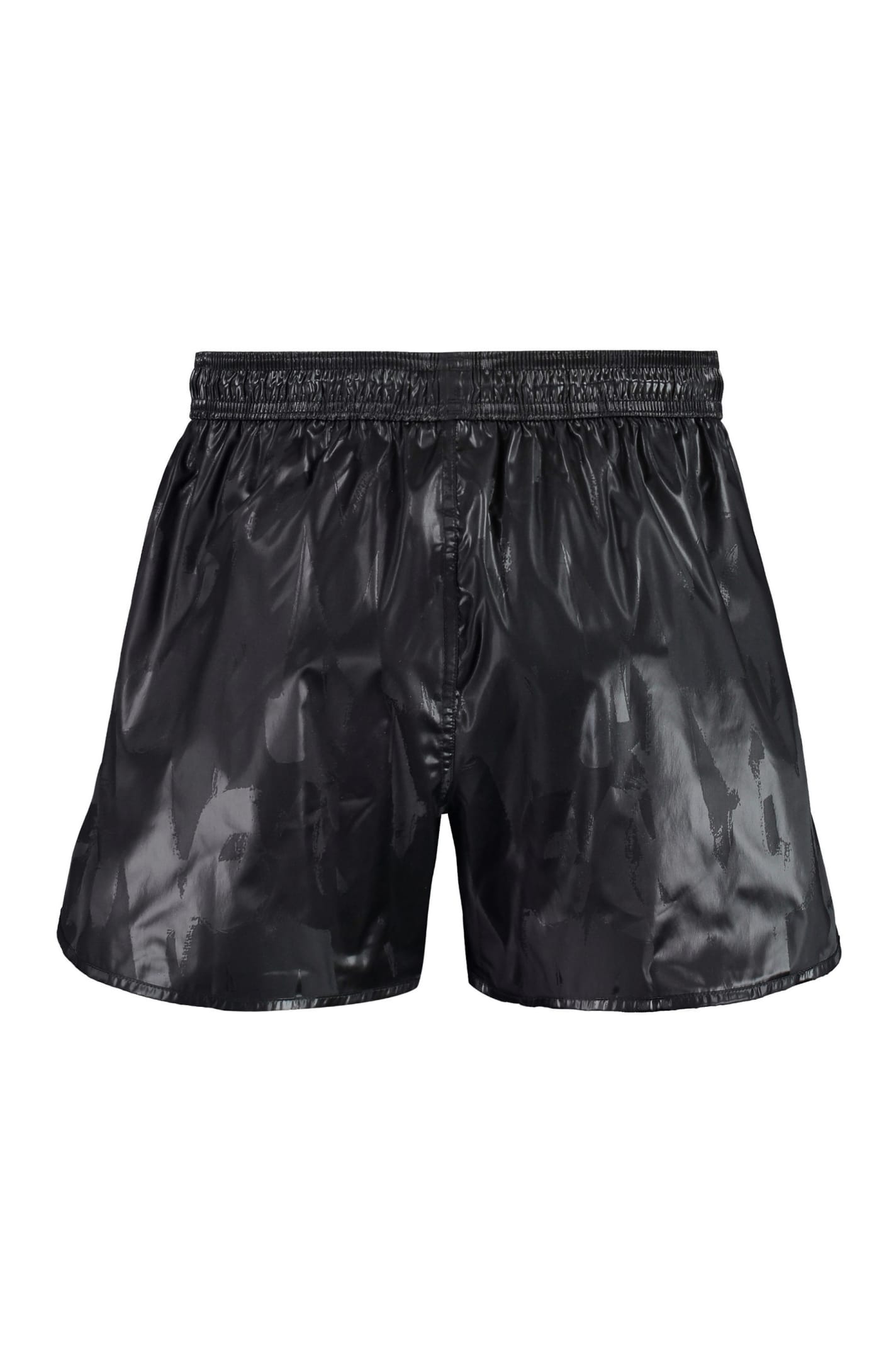 Shop Alexander Mcqueen Swim Shorts In Black