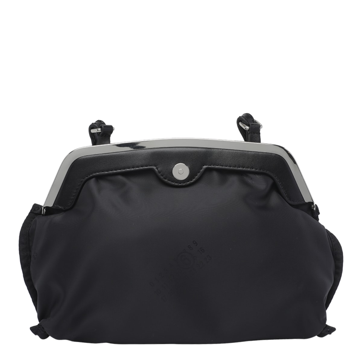 Mm6 Maison Margiela Mini Inside-out Pochette In Black