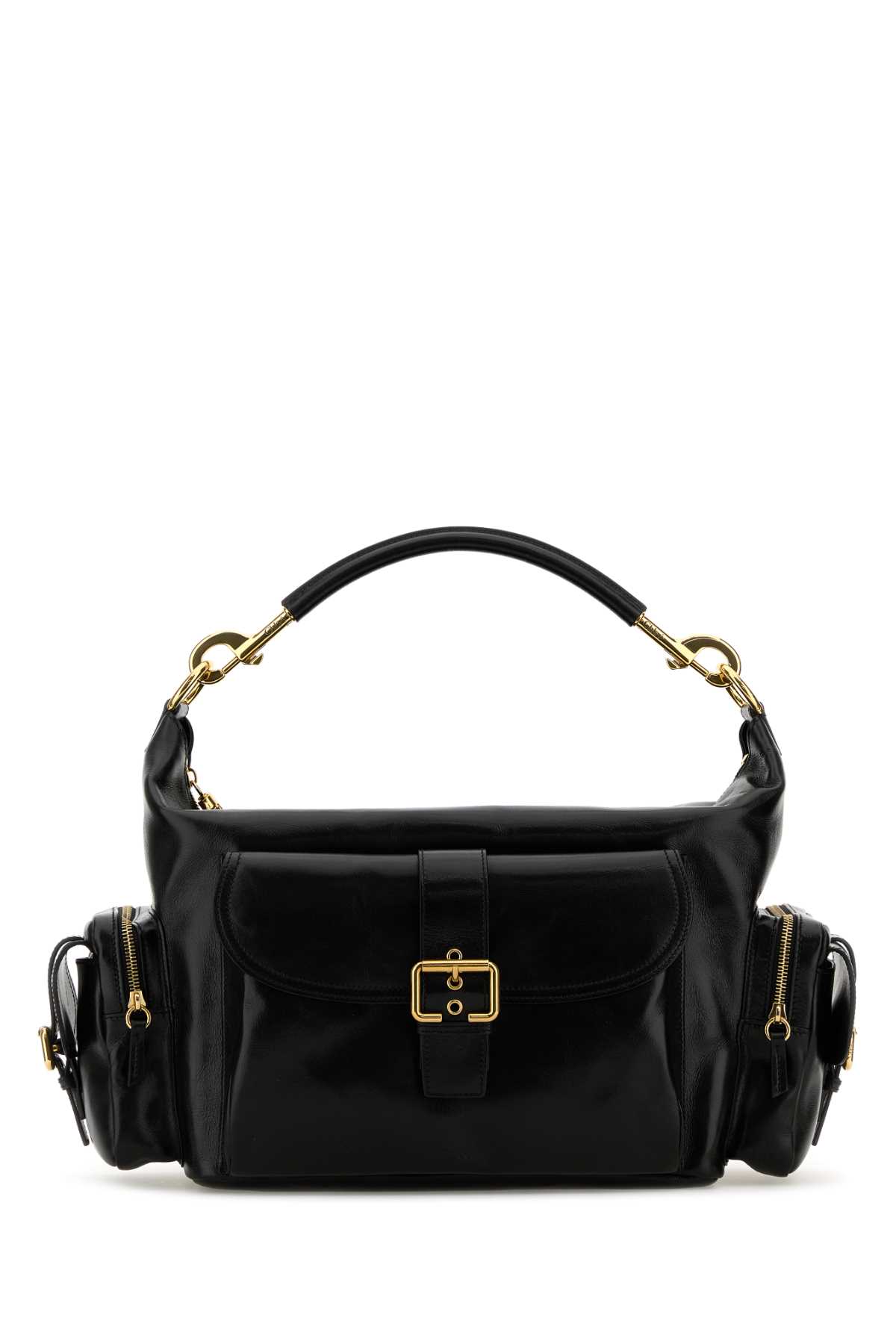 Shop Chloé Black Leather Large Shopping Bag