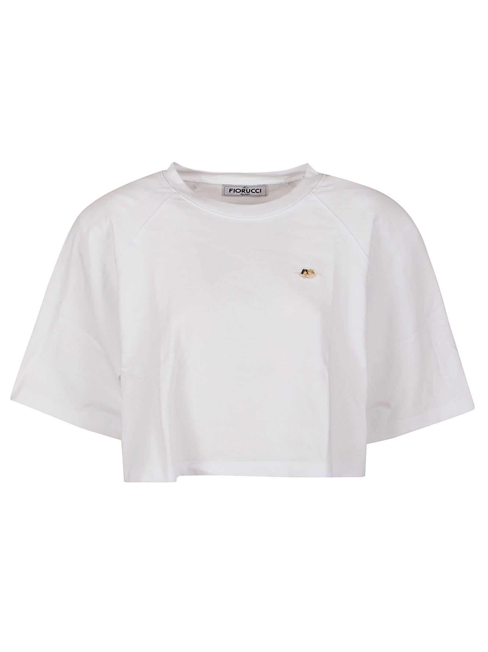 Angel Patch Cropped Padded T-shirt
