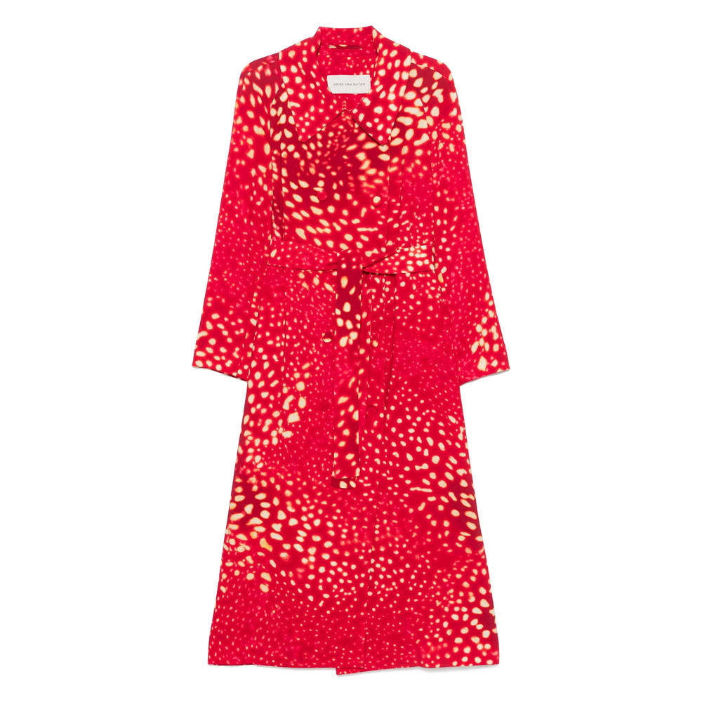 Dries Van Noten Coat In Red