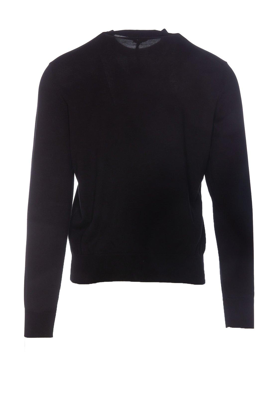 Tom Ford Crewneck Fine-knit Jumper In Black