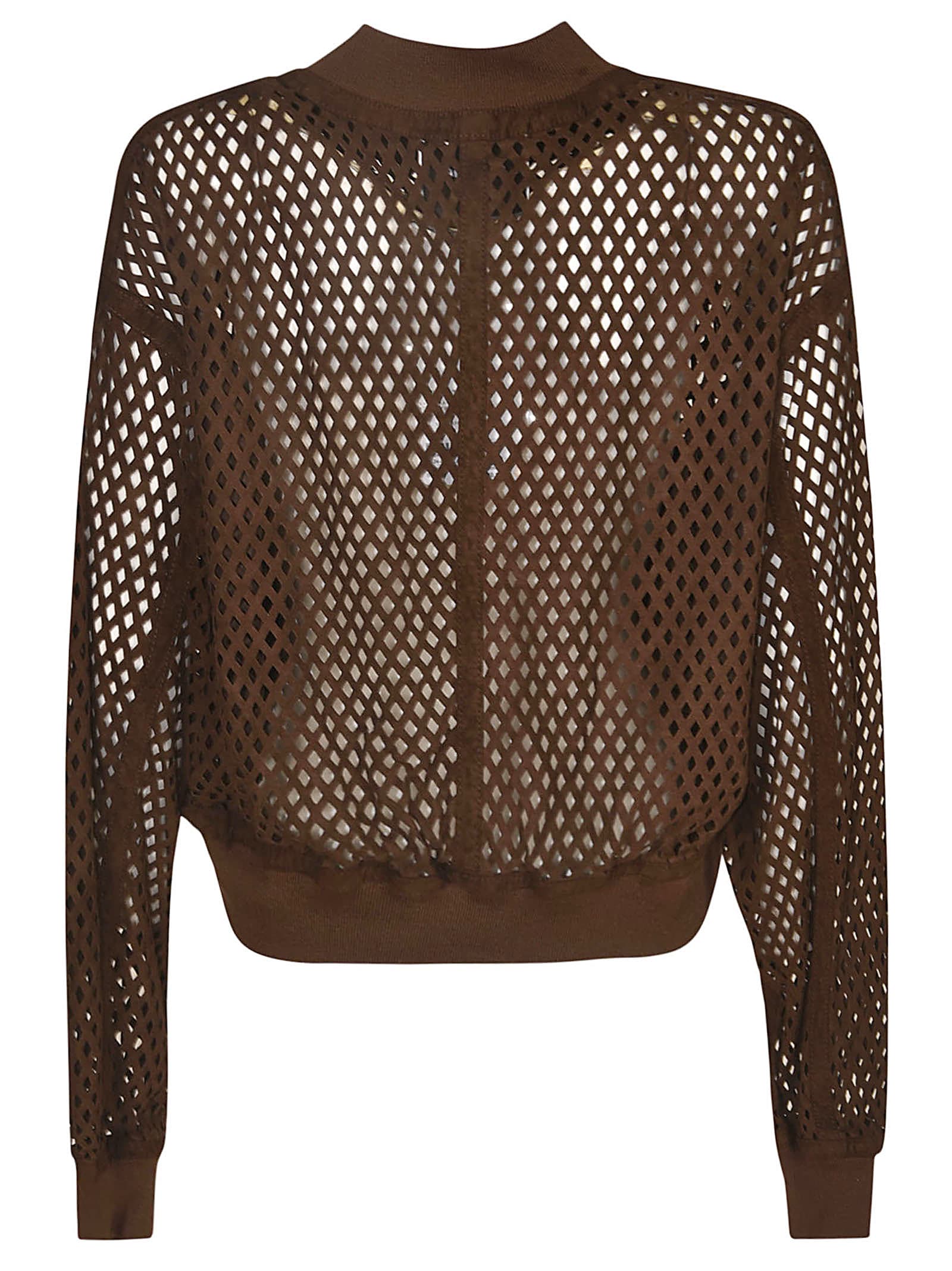 Shop Sword 6.6.44 See-through Bomber In Brown