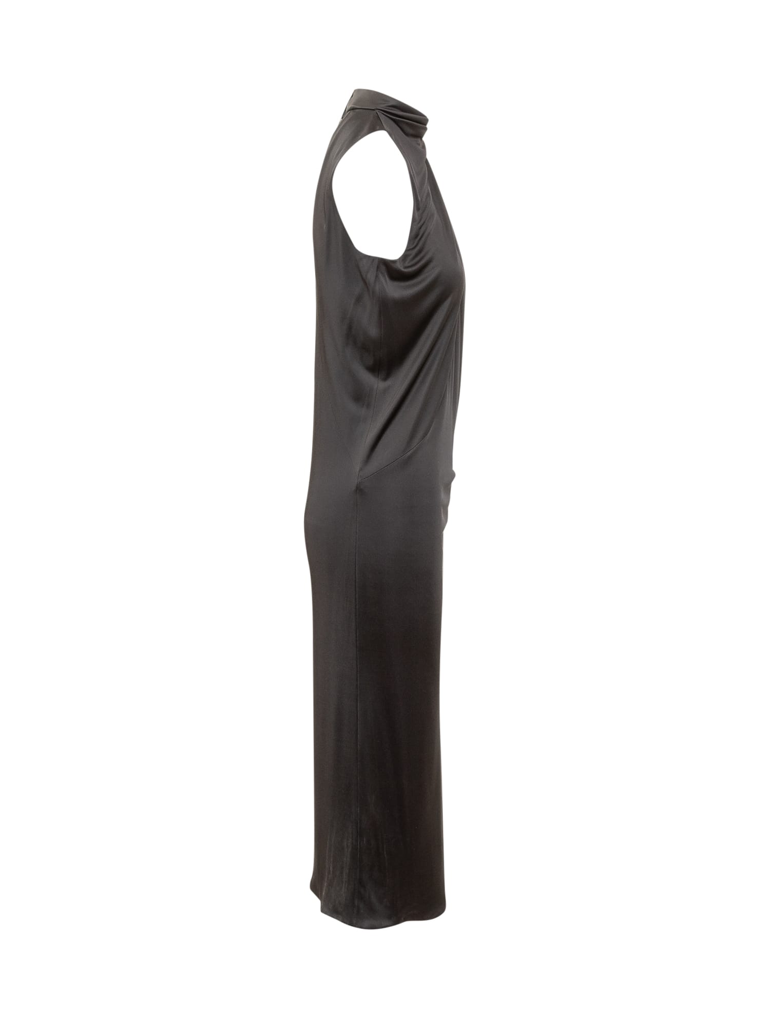 Versace Midi Dress In Black