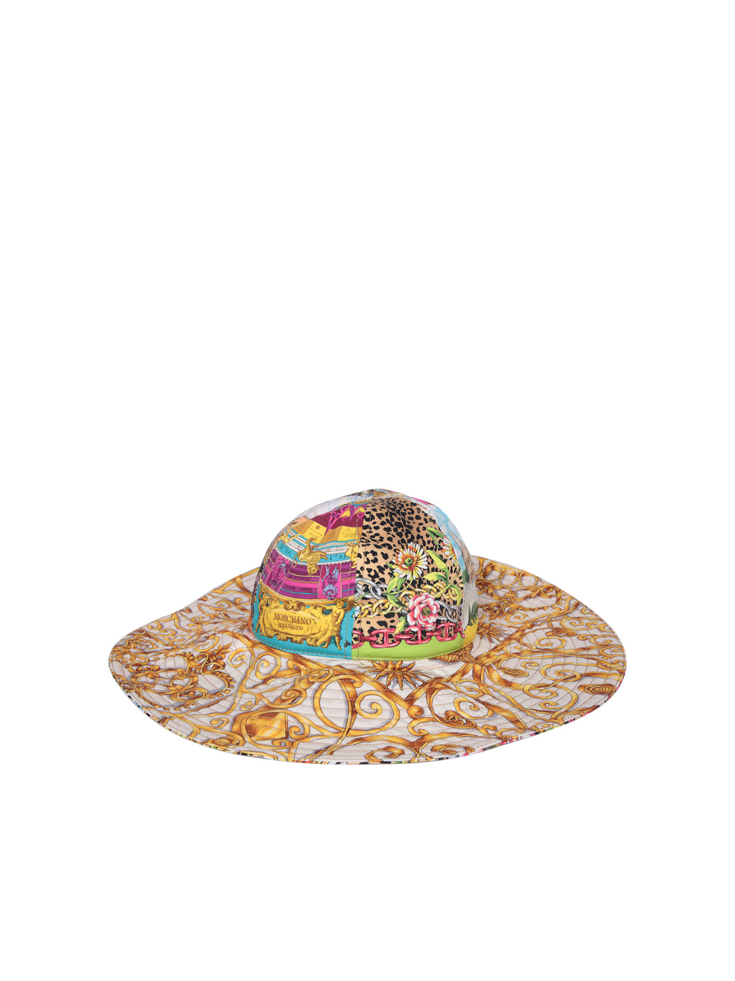 Multicolor Printed Canvas Hat