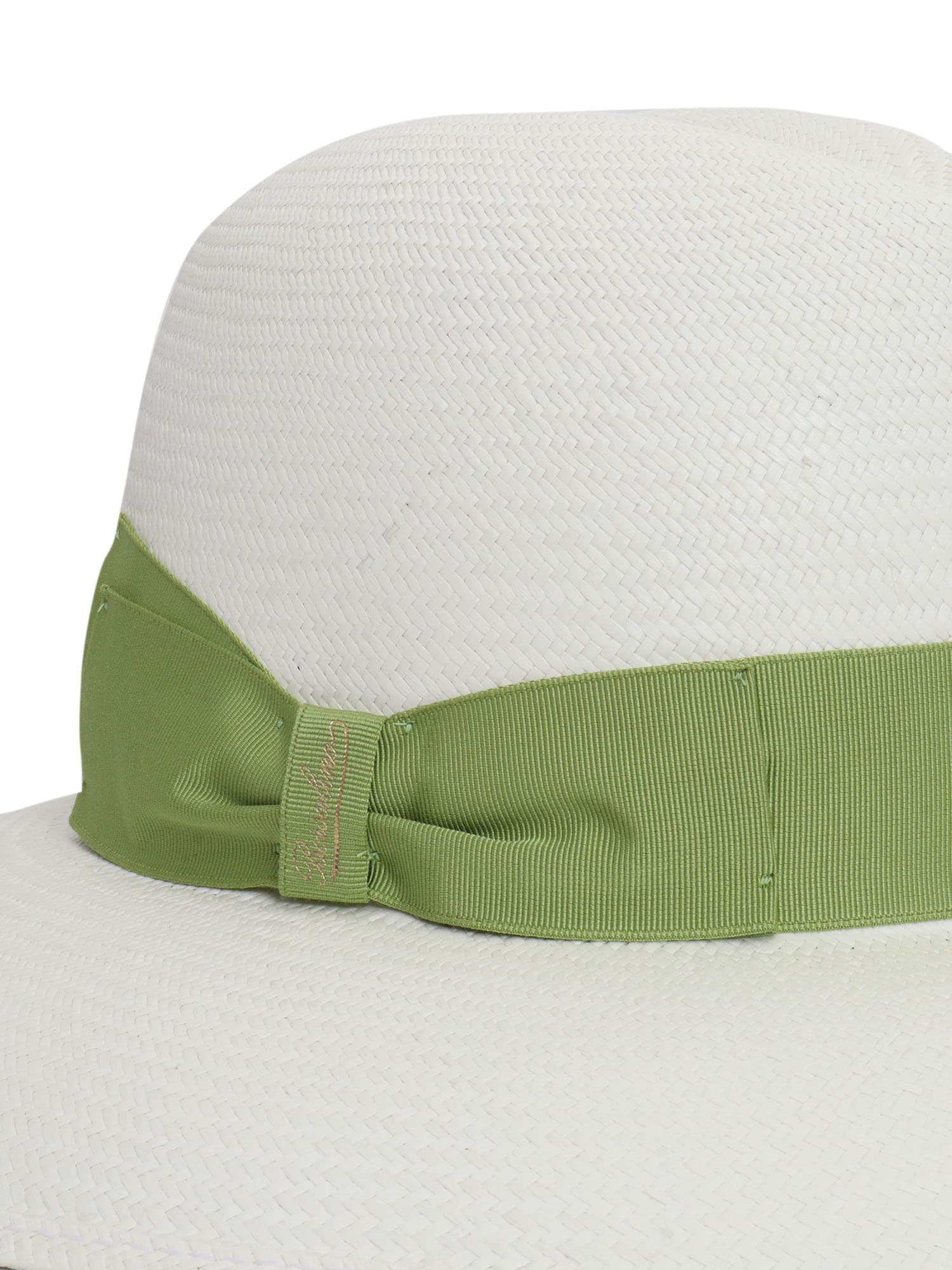 Shop Borsalino Claudette Fine Wide Brim Panama Hat In White