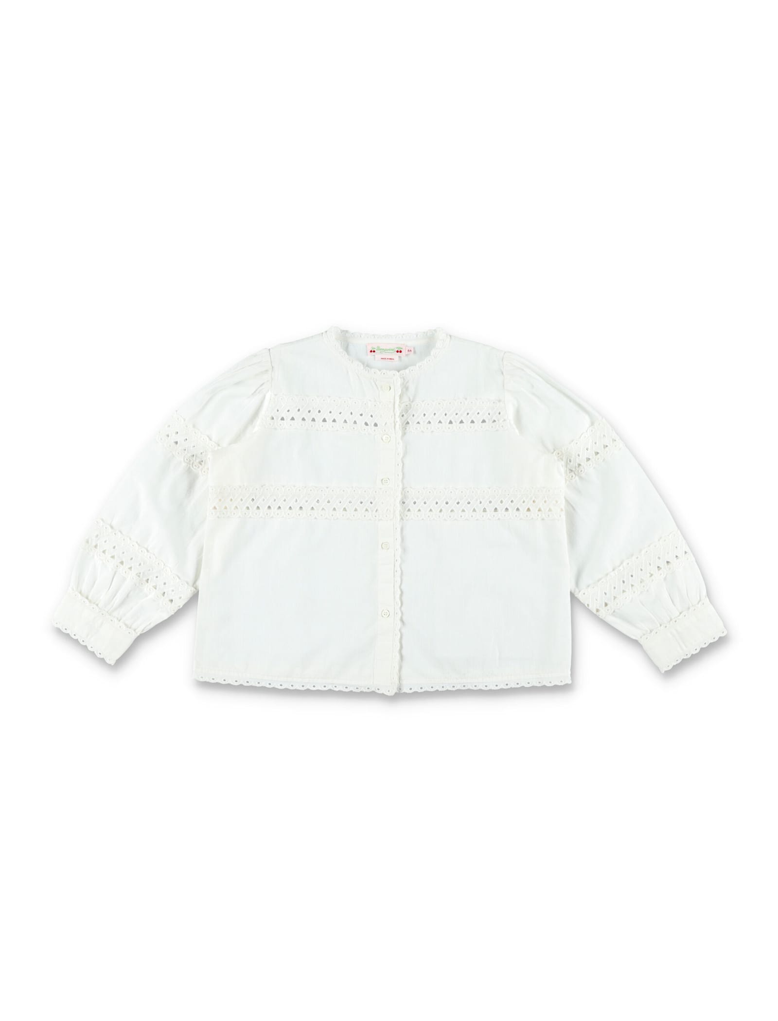 Bonpoint Shirt Ricamo In White