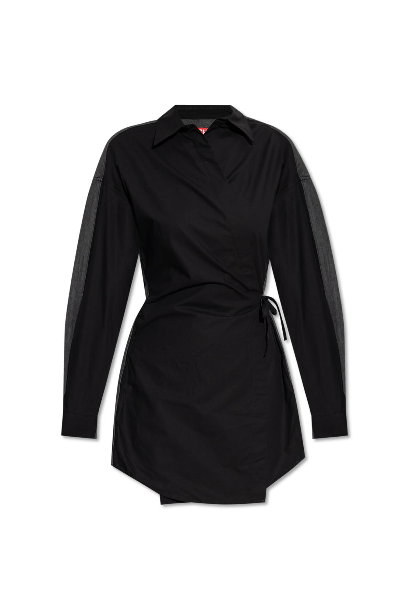 Diesel D-elphi-den Dresses Black In Black