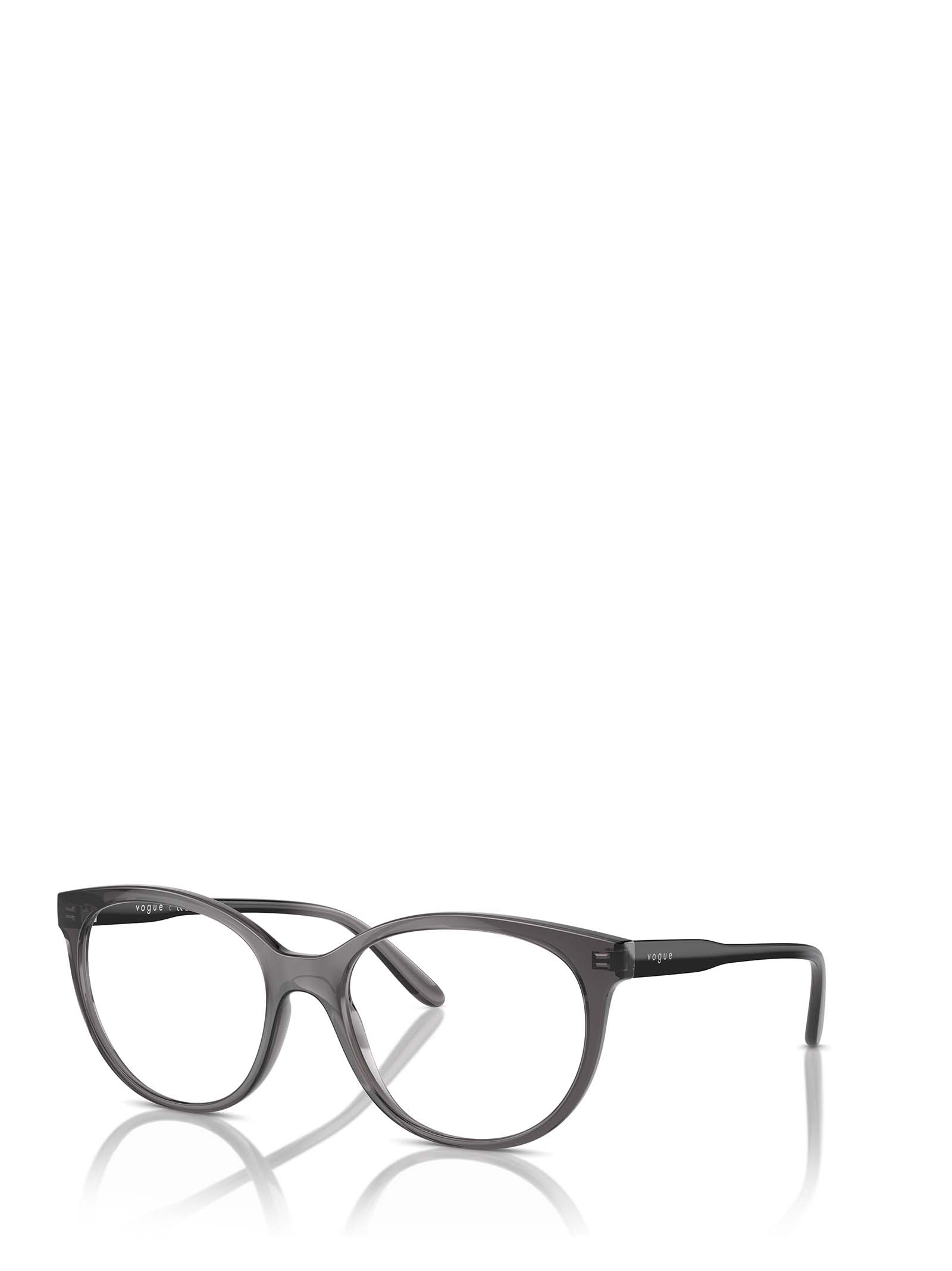 Shop Vogue Eyewear Vo5552 Transparent Dark Grey Glasses