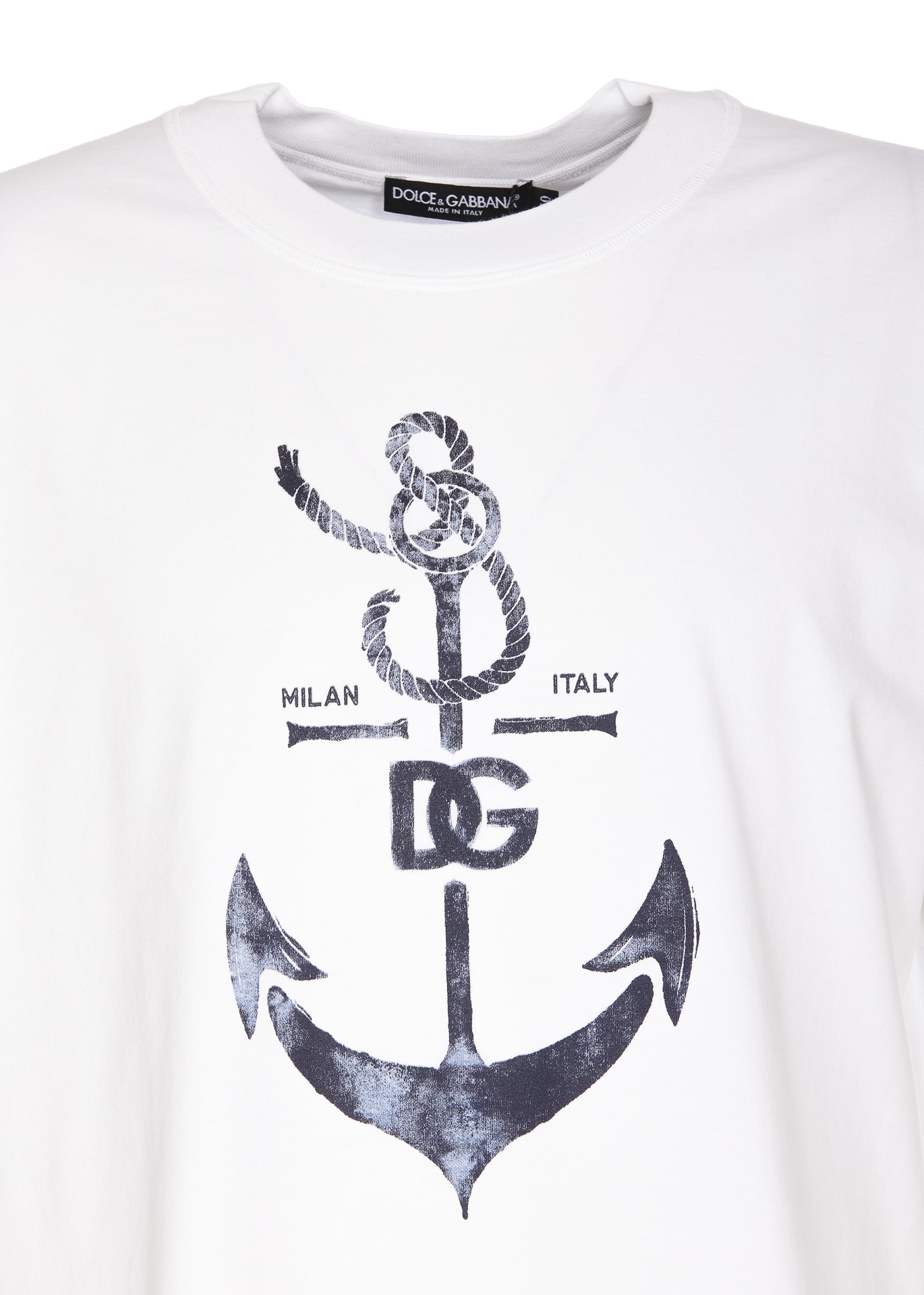 Shop Dolce & Gabbana Marina Print T-shirt In White