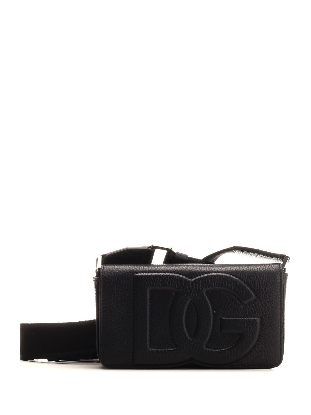 Shop Dolce & Gabbana Mini Leather Bag In Black