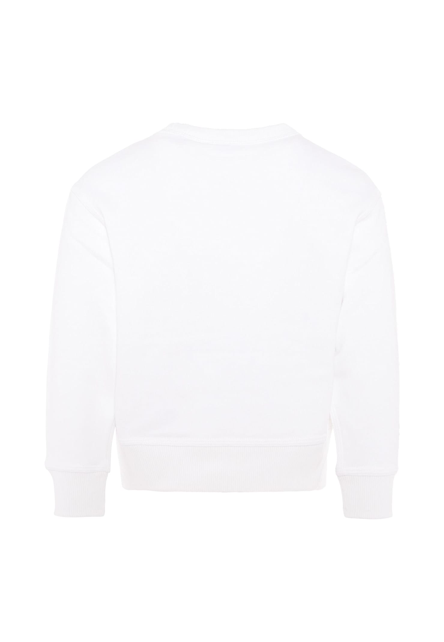 Burberry Thomas Bear Cotton Sweatshirt In White