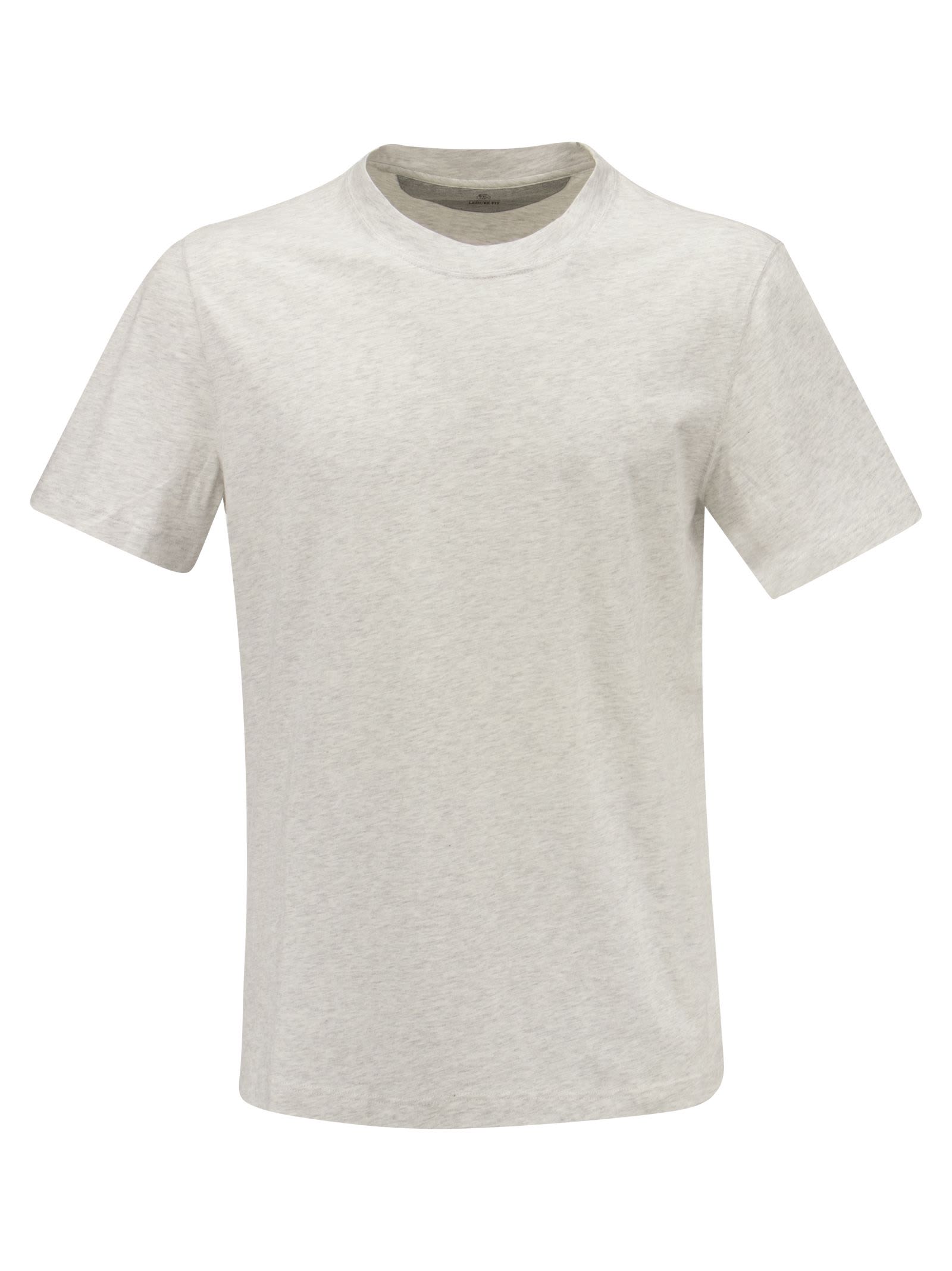 Brunello Cucinelli Cotton Jersey Slim Fit Crew Neck T-shirt
