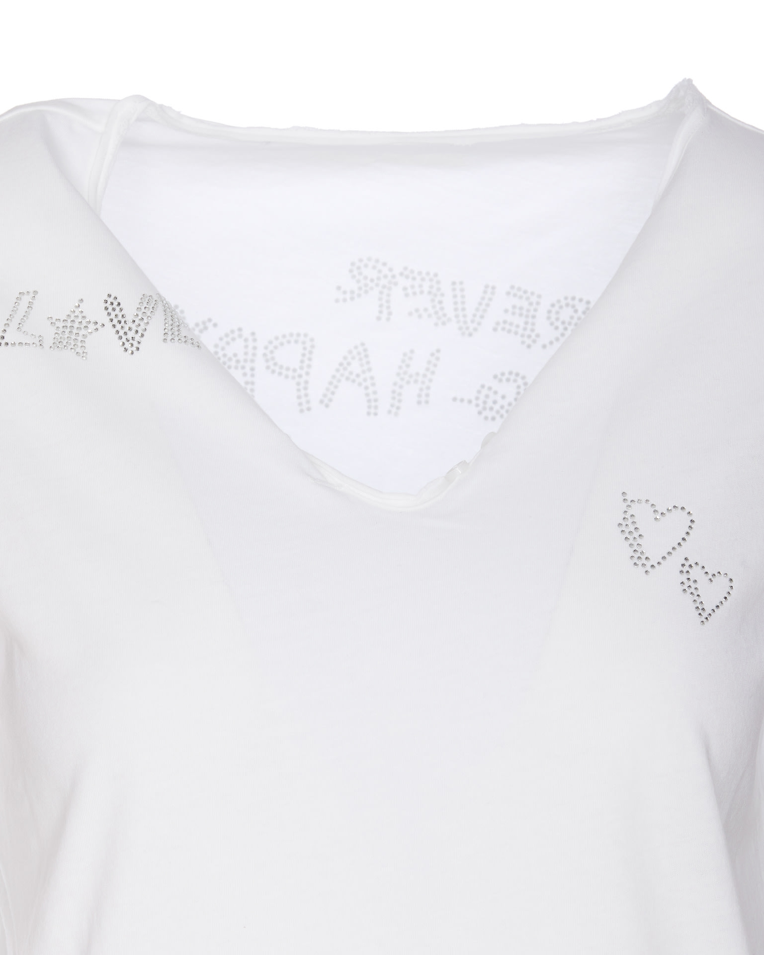 Shop Zadig &amp; Voltaire Tunisien Strass T-shirt In White