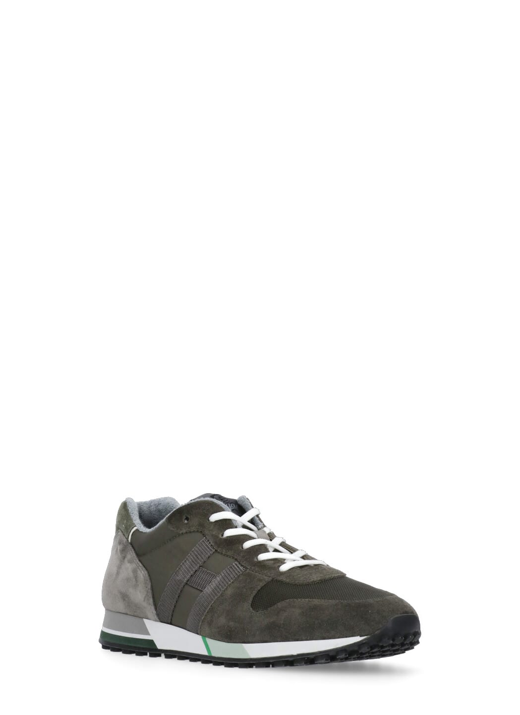 Shop Hogan H383 Sneakers In Green