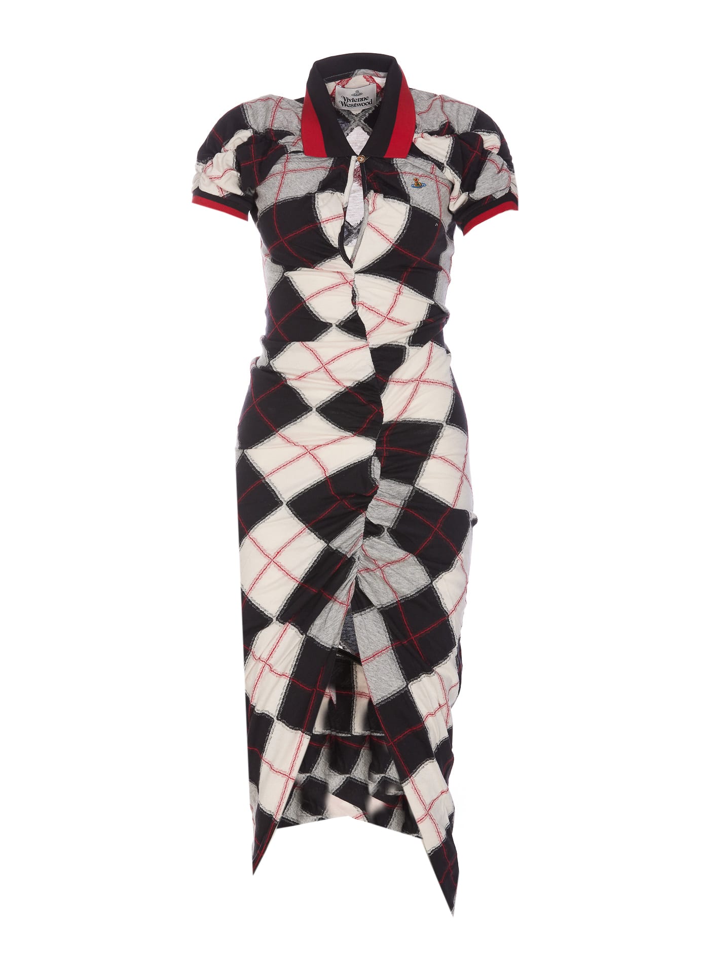 Shop Vivienne Westwood Pulling Dress In Multicolour