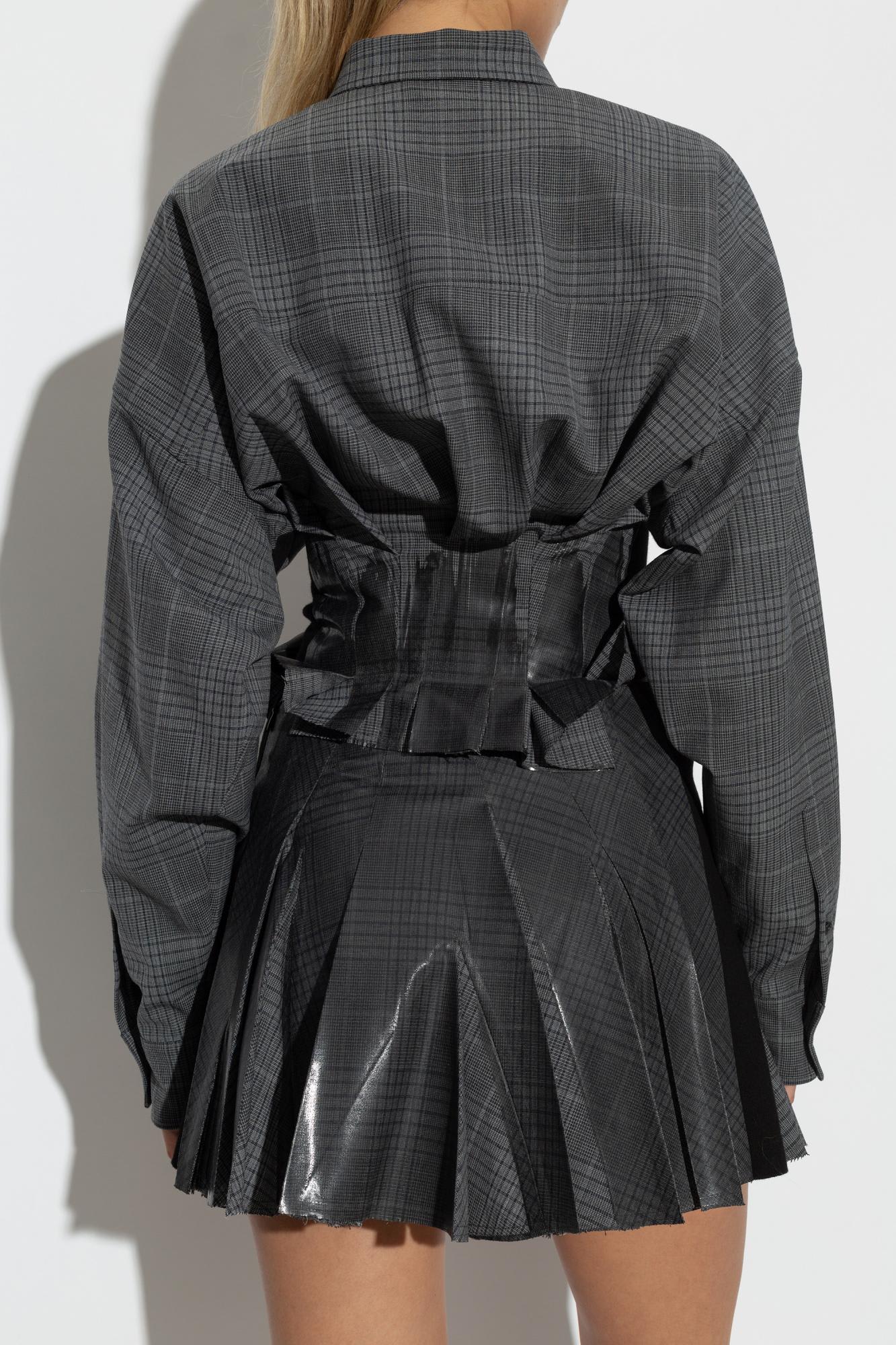 Diesel Camicia C-anbu In Misto Poliestere Stretch Ricamato Donna