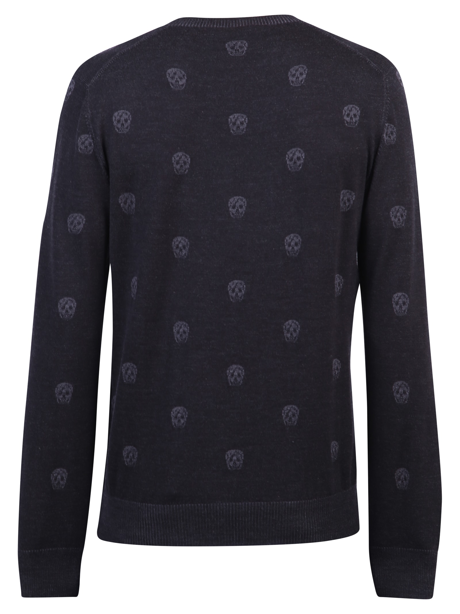 Shop Alexander Mcqueen Intarsia Sweater In Black