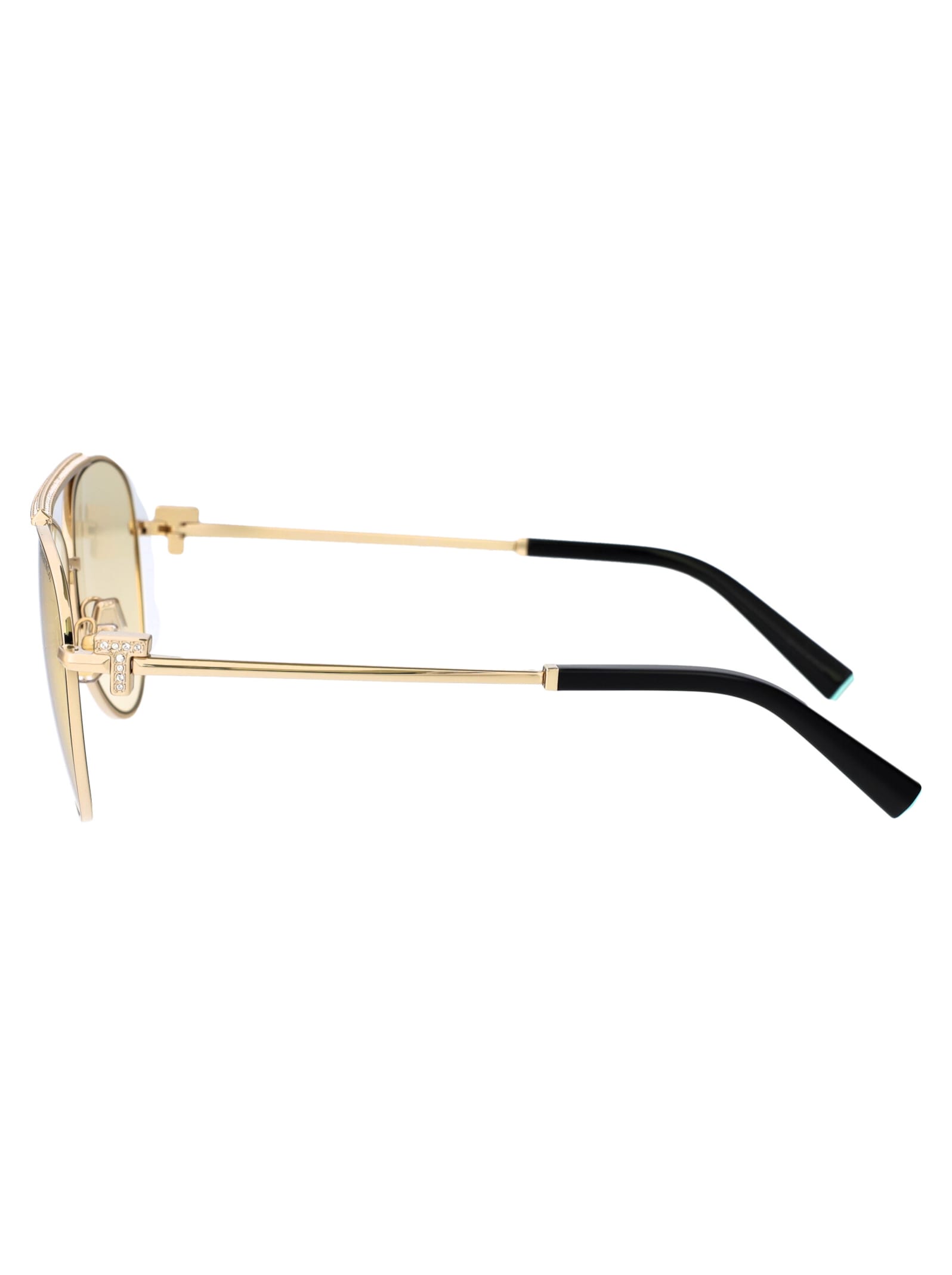 Shop Tiffany &amp; Co. 0tf3101b Sunglasses In 6210m4 Pale Gold