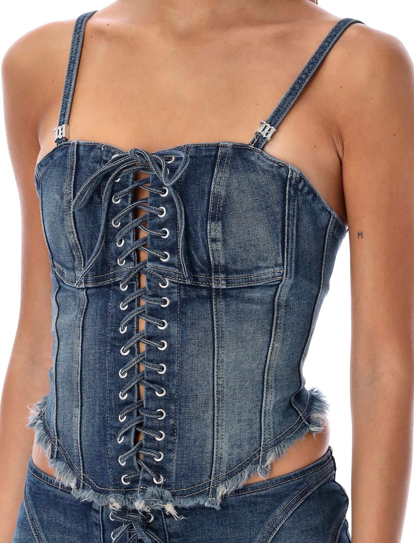 MISBHV LARA LACED DENIM CORSET 