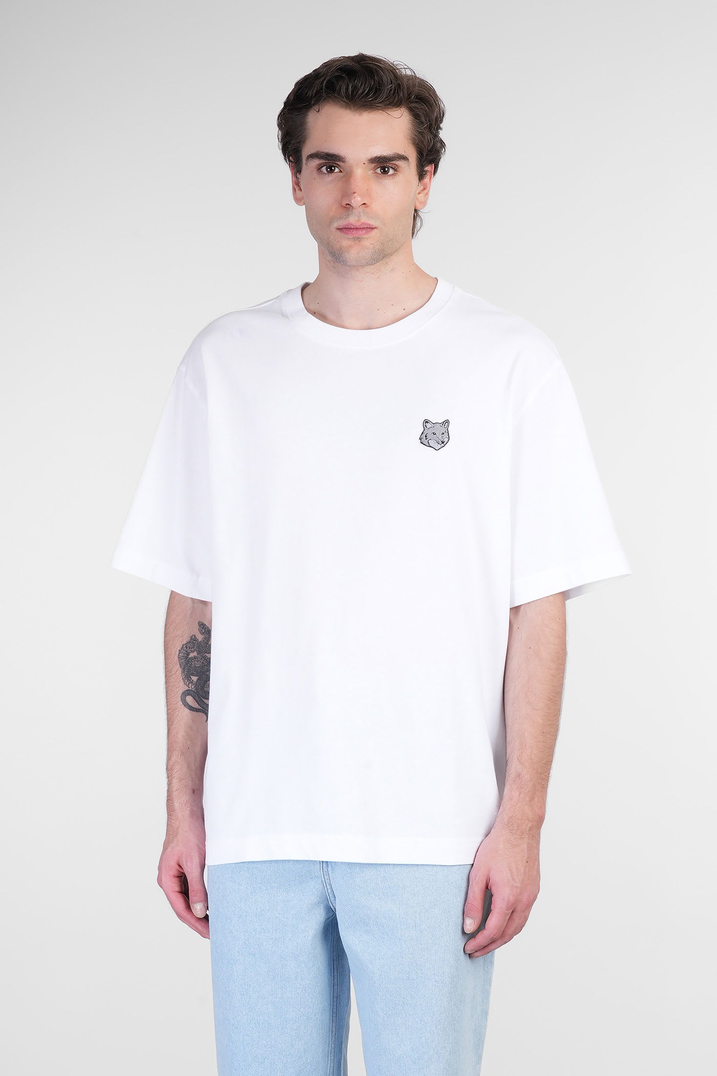 Maison Kitsuné T-shirt In White Cotton