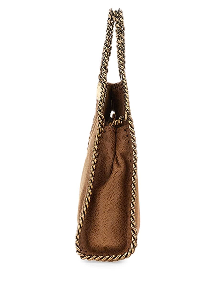 Shop Stella Mccartney Falabella Tiny Bag In Buff