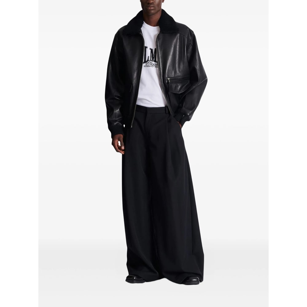 Balmain College Flock T-shirt In Animal Print