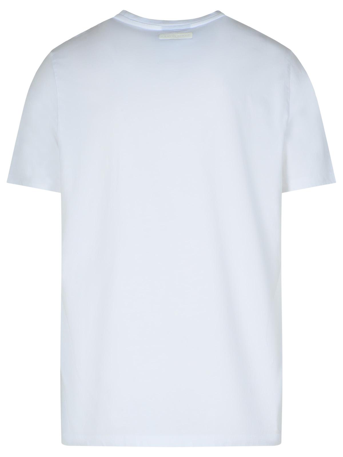 Shop Canada Goose Emersen White Cotton T-shirt