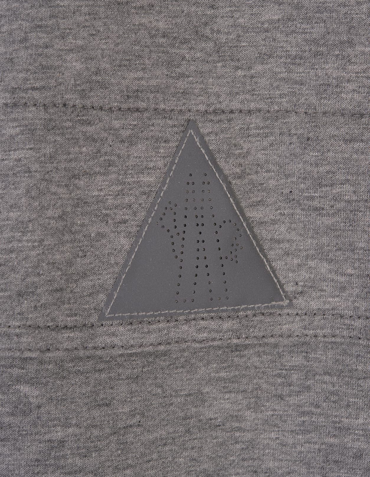 Shop Moncler Melange Grey Sweatshirt With Logo