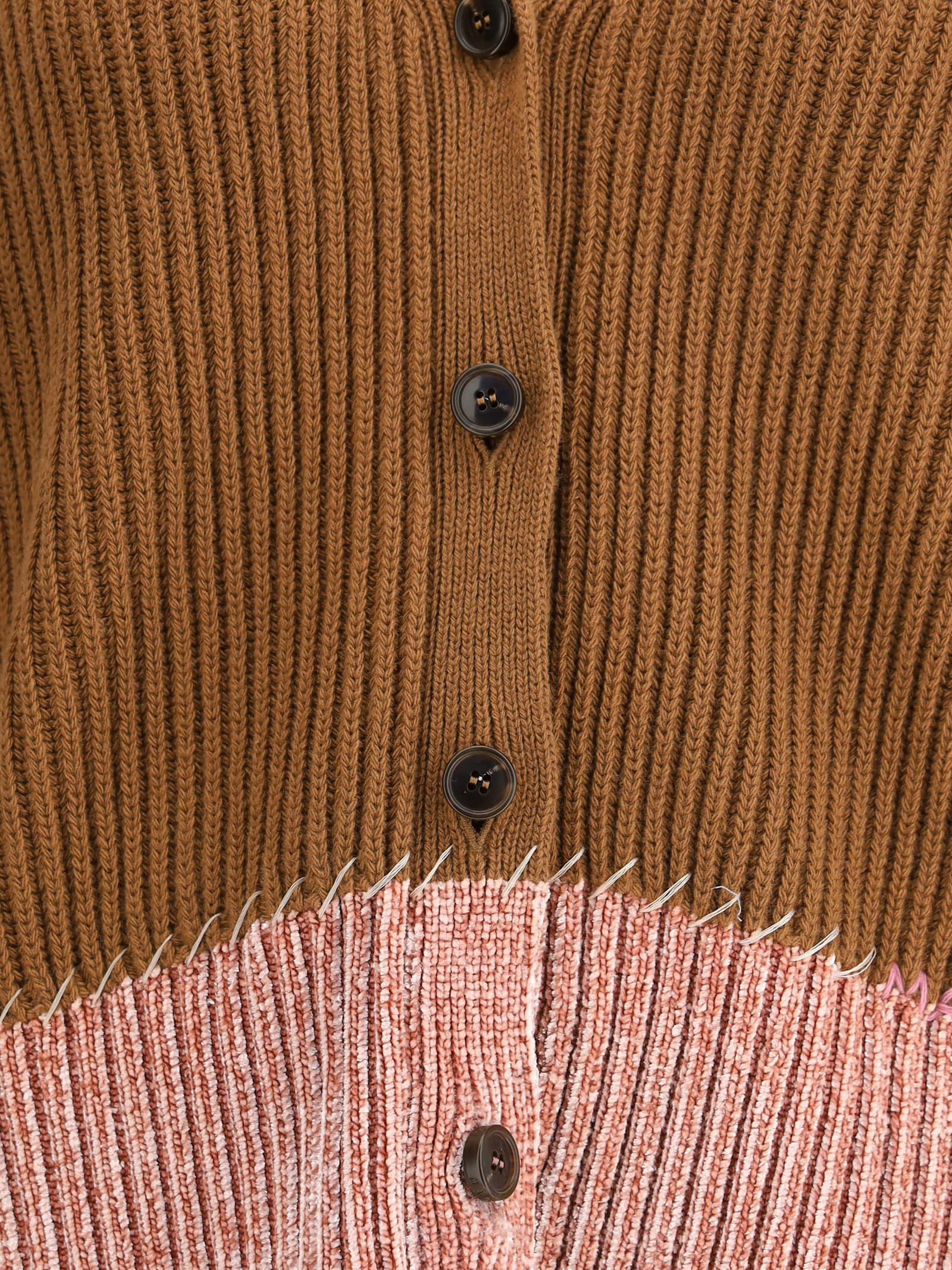 Marni Long Sleeve Merino Wool V-neck Cardigan