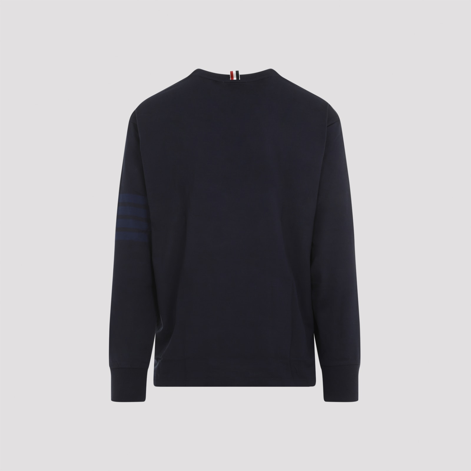 Shop Thom Browne Ls Rugby T-shirt In Navy