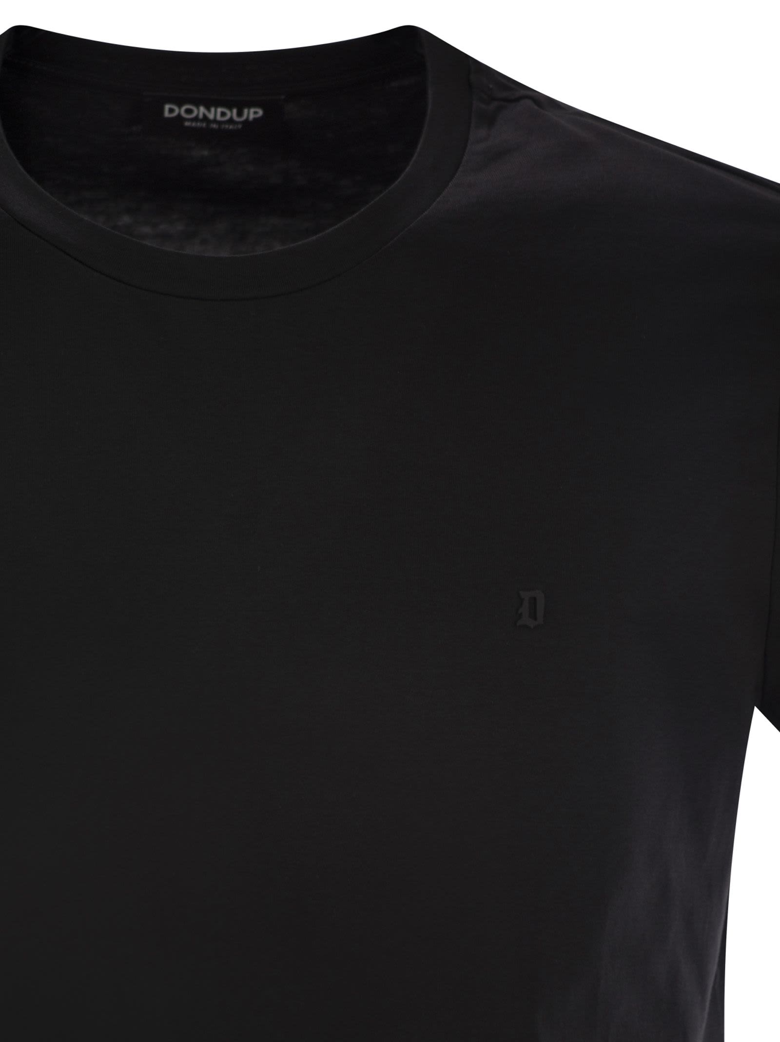 Dondup T-shirt With Logo In Black