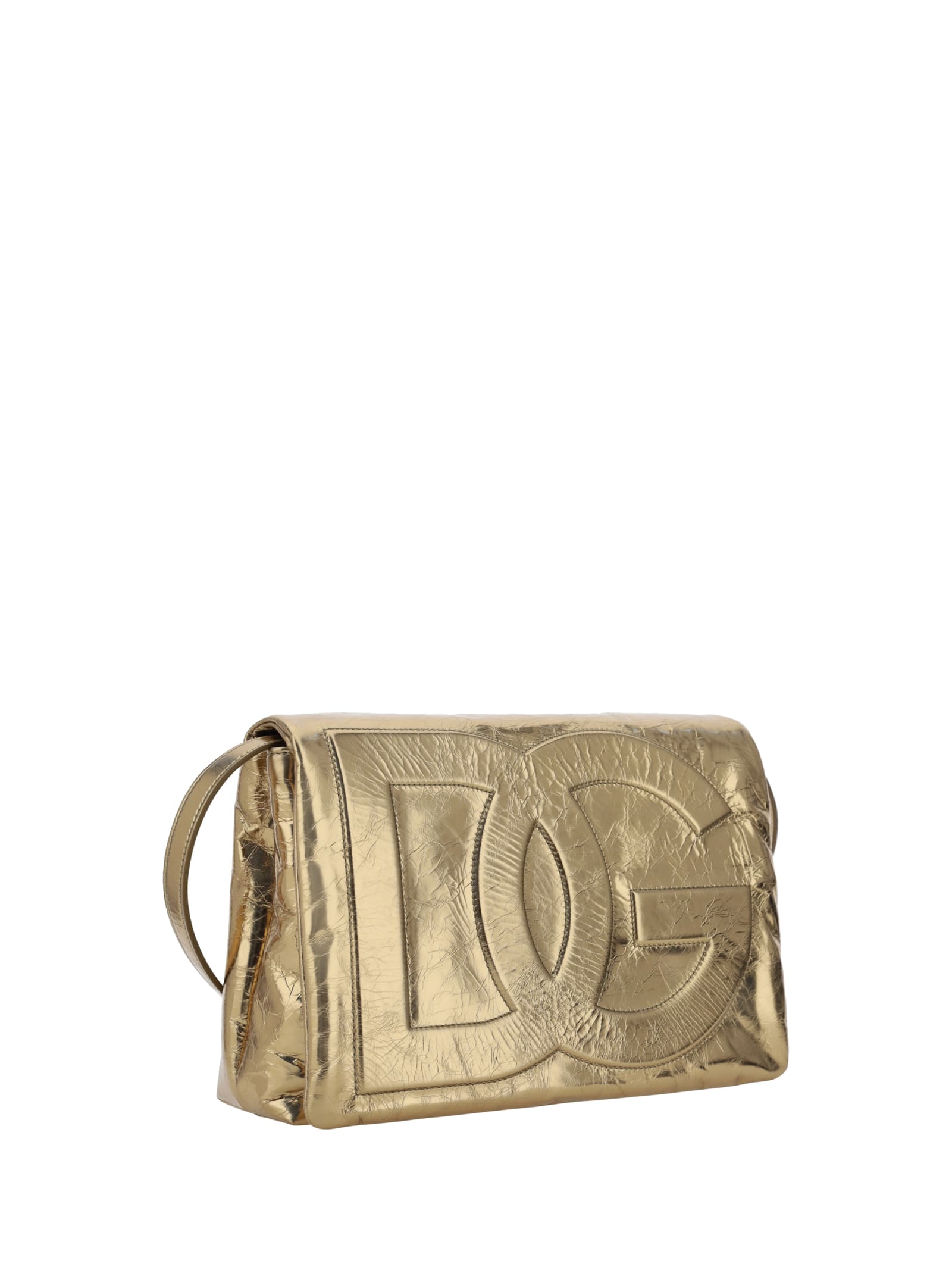Dolce & Gabbana Pochette Lame In Gold