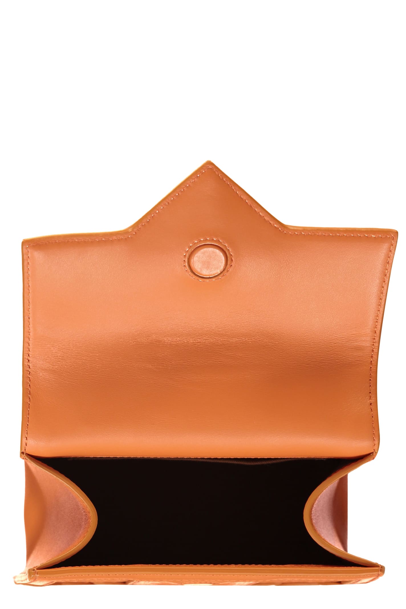Shop Casablanca Leather Handbag In Orange