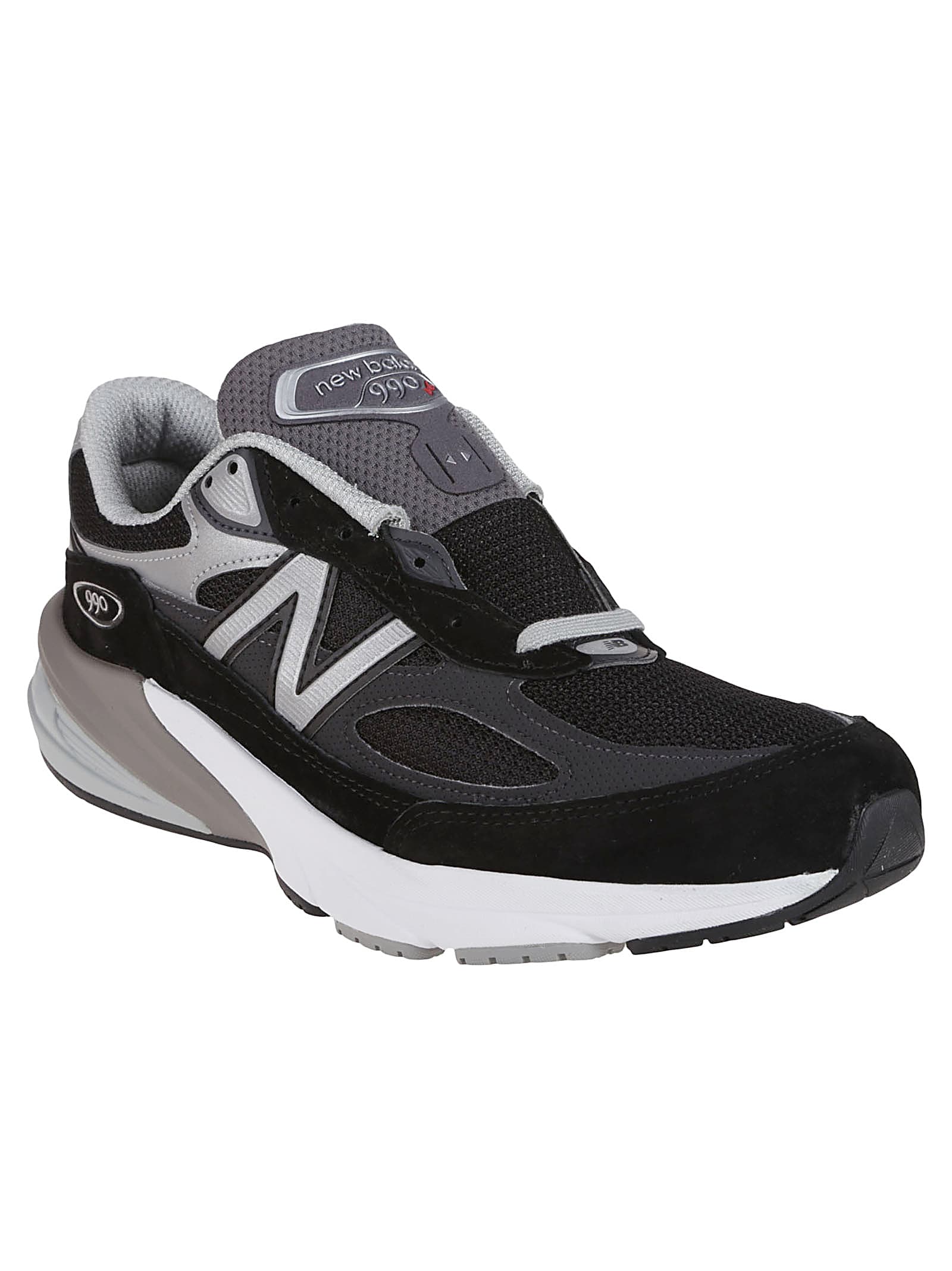 New Balance Mesh Upper Sneakers Contrast Midsole In Black
