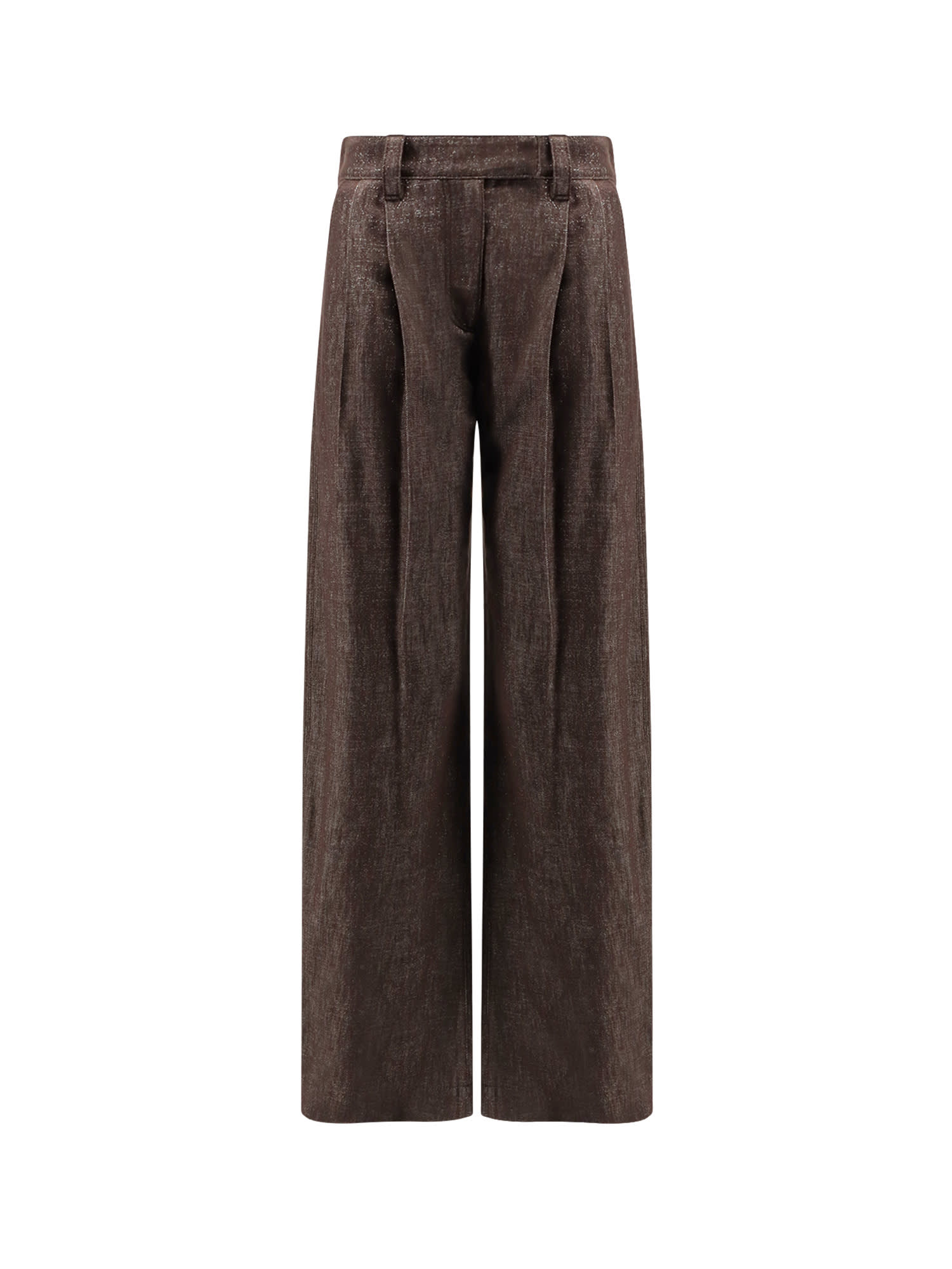 Brunello Cucinelli Denim Trousers With Lurex Profile