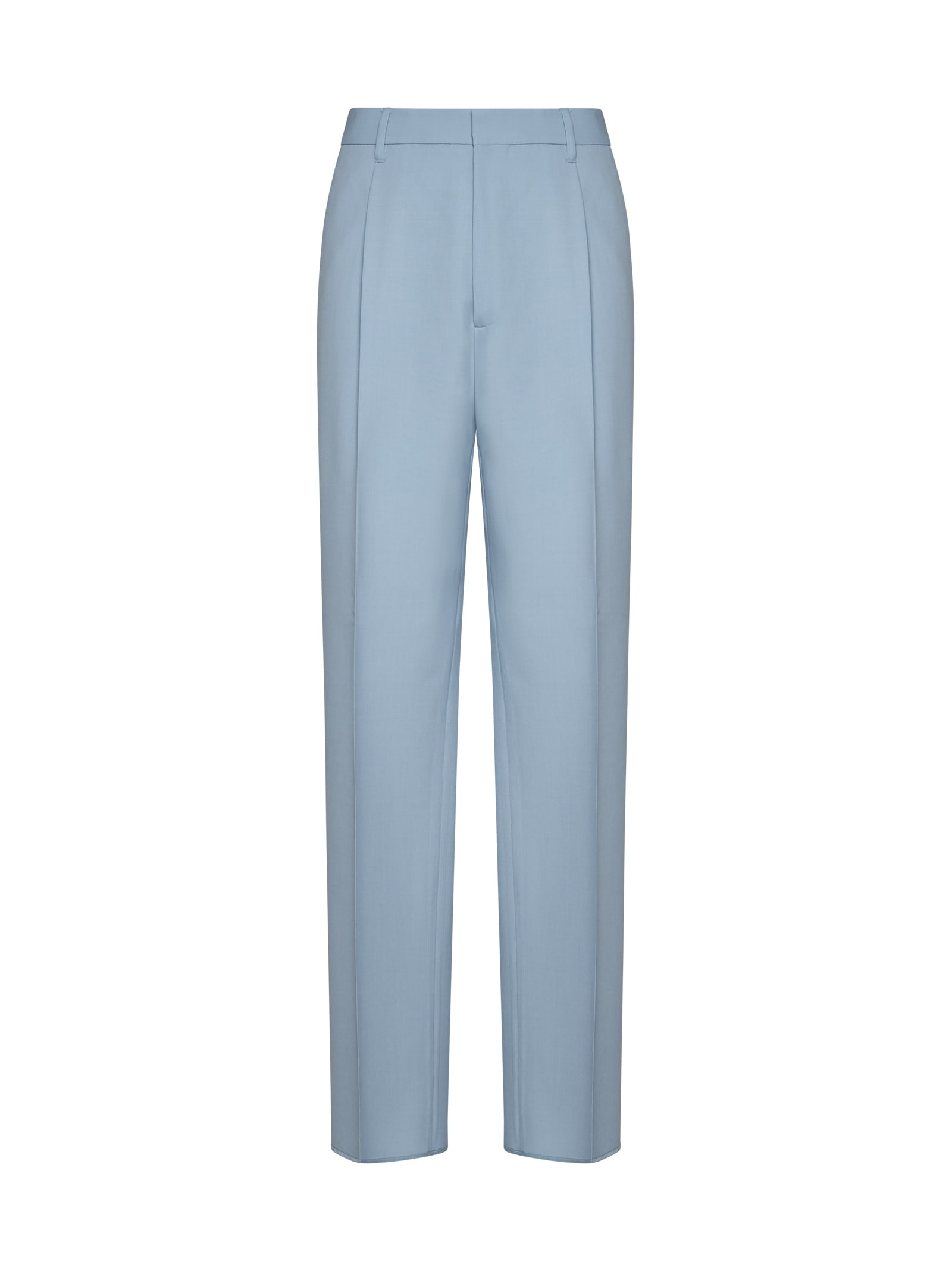 Shop Lardini Pants In Clear Blue